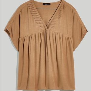 Madewell Lusterweave Pintuck Top XS